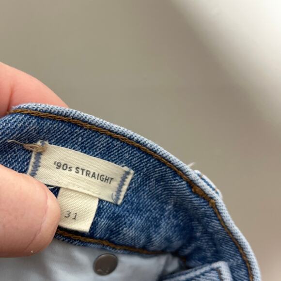 MADEWELL The '90s Straight Jean Rondell Wash Sz 31 {KK50} - Picture 6 of 8